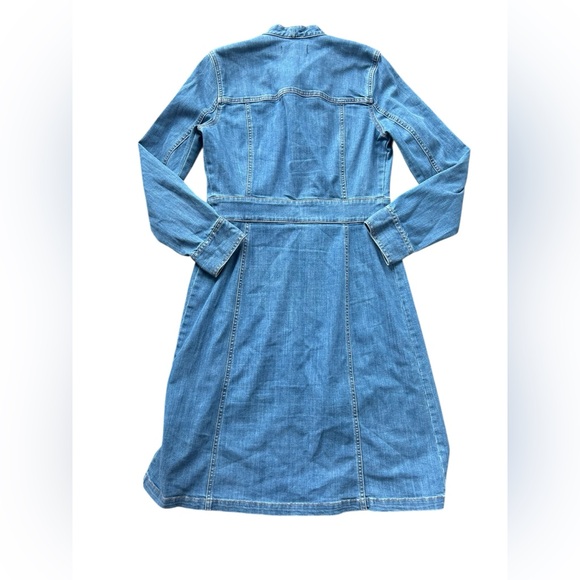 Madewell Blue Denim Dress long sleeve Size 4 - Picture 6 of 7